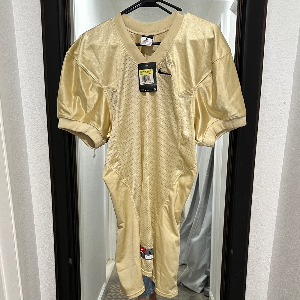 NWT Nike Gold Destroy Game Jersey size Small